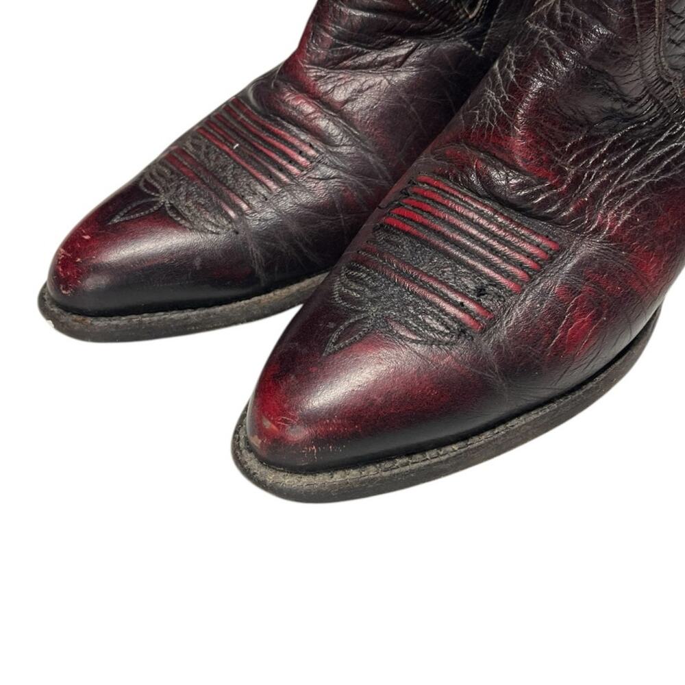 Women Lucchese 2000 T3523R4 Kangaroo Leather Cowgirl Western Boots SZ 7.5B Brown - Picture 3 of 8